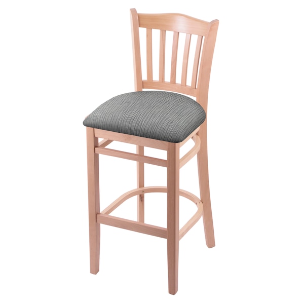 25" Counter Stool, Natural Finish, Graph Seat